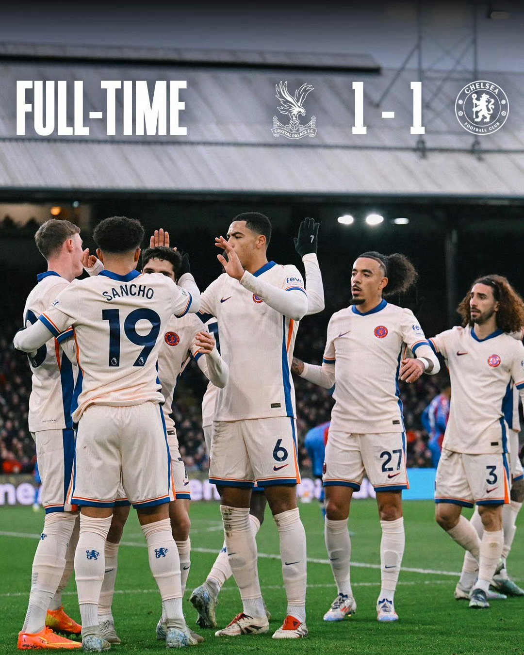 切尔西后防稳固，零封对手！